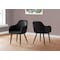 Monarch Specialties Dining Chair, Set Of 2, Side, Upholstered, Kitchen, Dining Room, Pu Leather Look, Metal, Black I 1193 - alternate 4